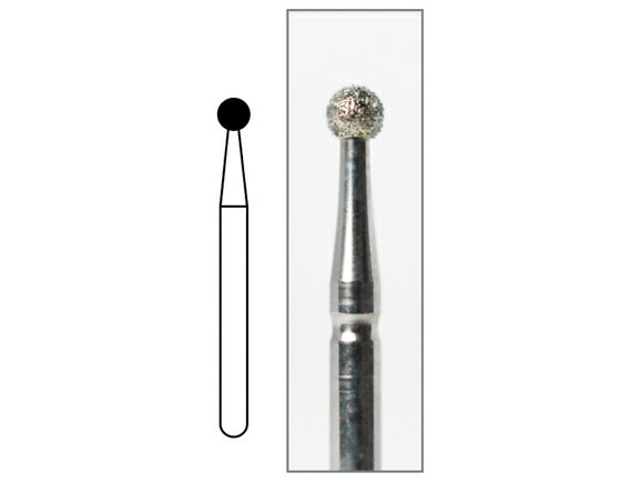 Rakuten - ダイヤモンドバーFG ミディアム - ヘッド最大径1.8mm ヘッド長1.8mm 全長19.2mm 1箱・袋/5本入 AWL