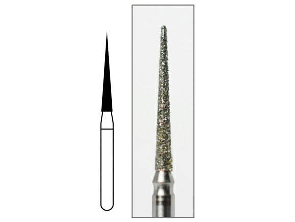 Rakuten - ダイヤモンドバーFG ミディアム - ヘッド最大径1.2mm ヘッド長10.2mm 全長22.2mm 1箱・袋/5本入 AWL