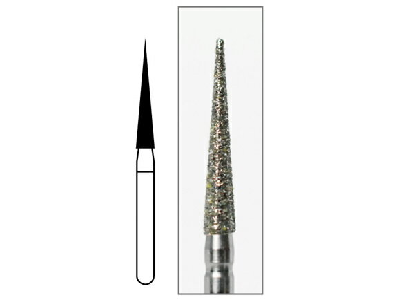 Rakuten - ダイヤモンドバーFG ミディアム - ヘッド最大径1.6mm ヘッド長10.5mm 全長23.2mm 1箱・袋/5本入 AWL