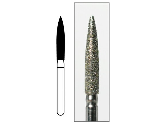 Rakuten - ダイヤモンドバーFG ミディアム - ヘッド最大径1.8mm ヘッド長10.8mm 全長23.4mm 1箱・袋/5本入 AWL