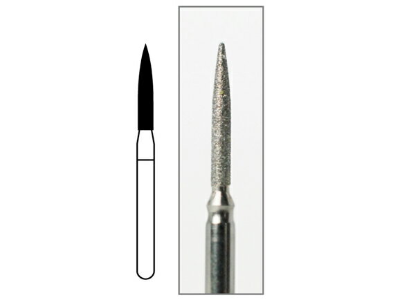 Rakuten - ダイヤモンドバーFG ファイン - ヘッド最大径1.2mm ヘッド長8.5mm 全長21.2mm 1箱・袋/5本入 AWL