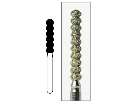 ダイヤモンドバーFG コース - ヘッド最大径1.8mm ヘッド長10.5mm 全長23.2mm 1箱・袋/5本入 AWL