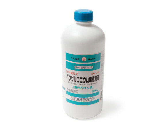 ベンザルコニウム塩化物液 - 500ml 1本入 昭和製薬（第3類医薬品）