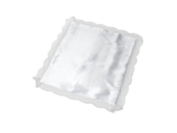 〔仕様・特長〕 ・ 尊体処置用の装具です。 ・ ご遺体の顔にかけます。 ・ レース付 ・ バンド類はマジックテープ止めとなります。医療介護現場で用いる消耗品をご自宅でも