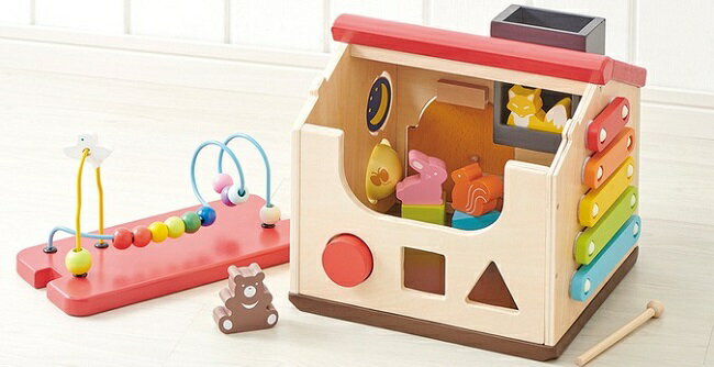Ed.Inter エド・インター ようこそ！森のわくわくハウス おもちゃ 知育玩具 音あそび かぎあそび ごっこ遊び つみき 木製 家型 木琴 あそび道具 子供玩具 男の子 女の子 出産祝 木製 ナチュラル エドインター ヒロコーポレーション 【送料無料・あす楽対応】 2