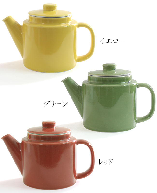 波佐見焼 common ポット 1,000ml 1L 選べる6色 / コモン ティーポット 西海陶器 急須 グッドデザイン賞受賞 おしゃれ かわいい インスタ映え シンプル 電子レンジ対応 食洗機対応【送料無料・あす楽対応】 3