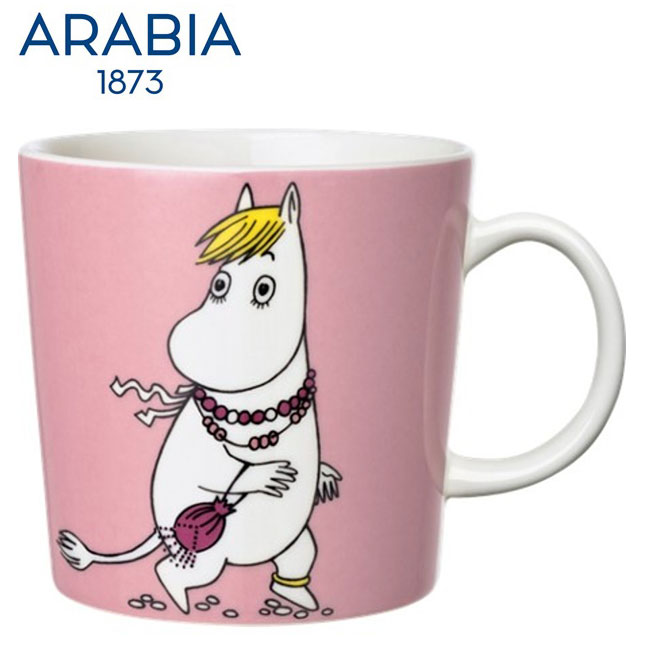 \決算売り尽くし／ARABIA アラビア ムーミンマグ フローレン 300ml / マグカップ Snorkmaidn Pink Moomin