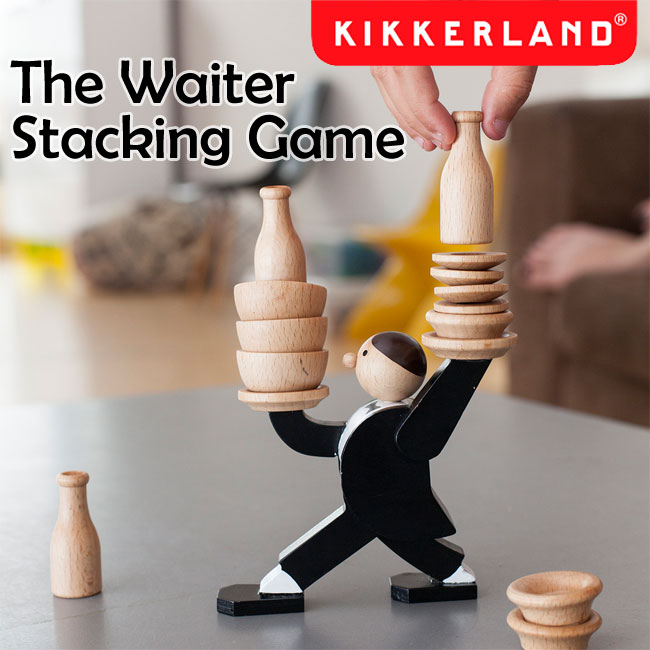 Kikkerland キッカーランド Don’t Tip The Waiter Stacking Game ドントティップザウェイタースタッキングゲーム 2989 バランスゲーム スタッキングゲーム 卓上ゲーム ギフト