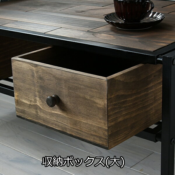 【ゲリラsale★全品5%OFF_特設ページのクーポン獲得で】 【オプション品】 ストレージ 収納ボックス（大） 収納 木箱 アンティーク風 ウッドボックス ボックス 木製 木の箱 DIY 北欧 木製 シンプル おしゃれ 小物入れ 雑貨 ケース