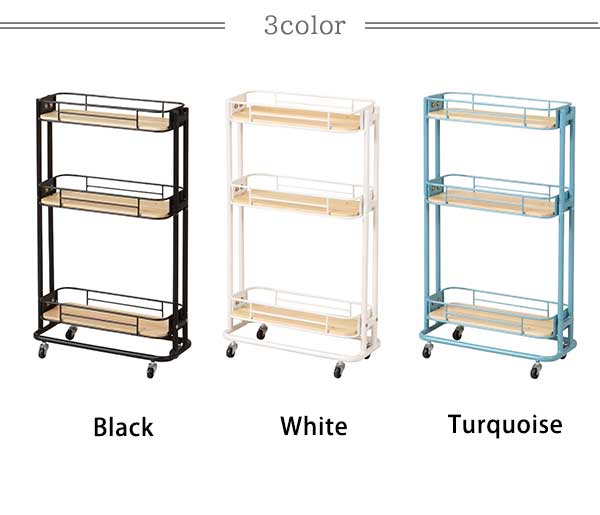 ノスタルジック スリム キッチンワゴン キャスター付き スリムワゴン アイアン スチール キッチン 隙間収納 キッチン収納 マルチワゴン 北欧 おしゃれ バスケット ワゴン 省スペース