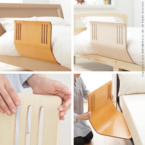 マットレスに挟むだけ 木製 ベッドガード 転落防止 【送料無料】 ベッド 柵 ベッドフェンス 転落防止 ロング ハイタイプ 片側 ベッド用柵 ベッド用フェンス おしゃれ 安い 激安