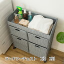【20日★全品10%OFFクーポン★枚数限定】 脱衣かごにもなる深型チェスト ランドリーチェスト 2段 2列 【完成品】 ランドリーバスケット 奥行30 籐 ラタン キャスター プラスチック 人工ラタン おしゃれ キャスター付き 引き出し 安い 激安