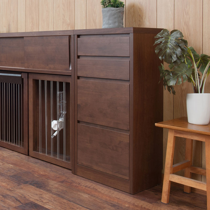 【30日★50枚★5%OFFクーポン】 品質の高い 日本製 完成品 天然木 カウンター下収納 引き出し チェスト ..