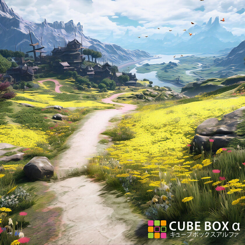 【CBA CBH 専用背面デザインシート】 RPG 農村 小道 ファンタジー 田舎風景 旅路 カントリー 推し活 収納