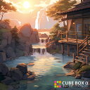 【CBA CBH 専用背面デザインシート】 滝 和風 庭園 夕日 朝日 夕焼け 日の出 中華風 寺院 ...