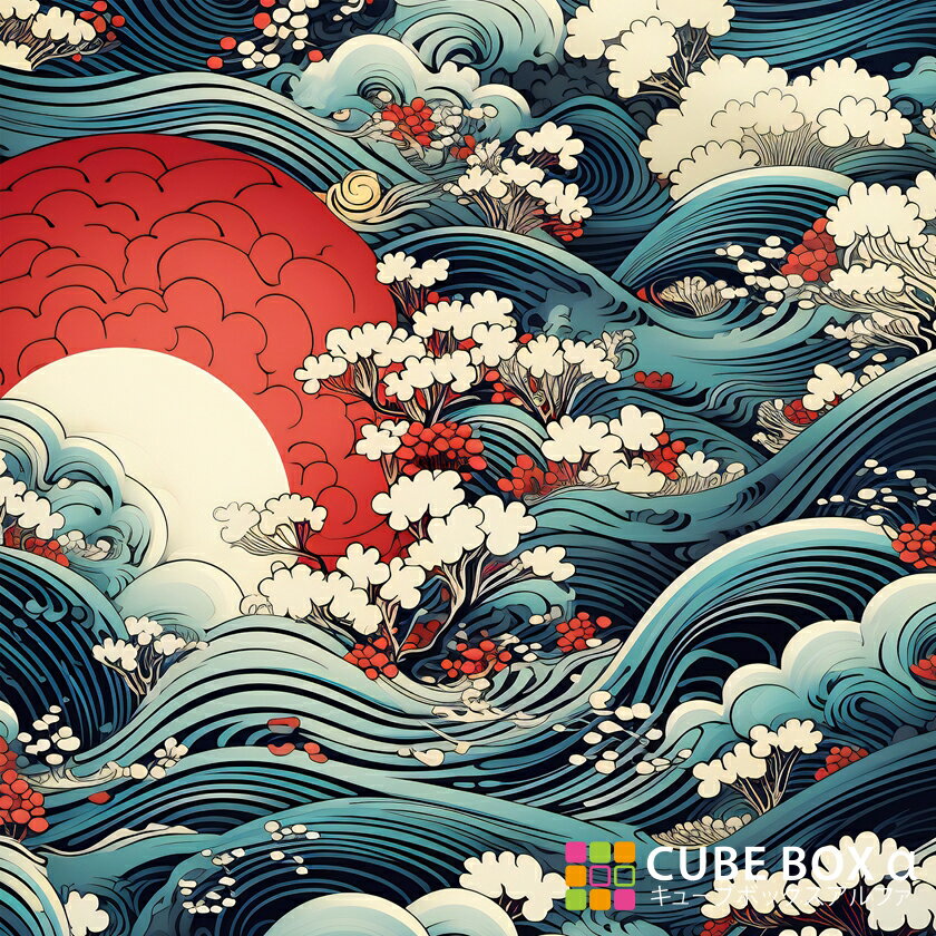 【CBA CBH 専用背面デザインシート】 錦絵 背景 エフェクト イラスト 和風 和式 壁紙 桜 牡丹 大波 着..