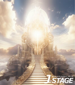 【J-STAGE スタンダード レギュラータイプ専用 背面デザインシート】 ファンタジー 宮殿 お城 ヨーロッパ 天国 階段 天空 風景 青空 背景 外観 推し活 収納