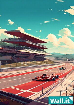 【Wall.it A4 フィギュアディスプレイケース専用背面デザインシート 縦向】 カーディーラー 自動車 シ..