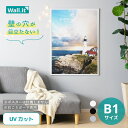 【5日★全品10%OFFクーポン★枚数限定】 壁を傷つけずに飾れる ポスターフレーム WALL・IT B1 ポスター 額縁 UVカット 軽量 軽い 壁掛け 穴開けない 傷つけない フック 木目 白 黒 シルバー アクリル