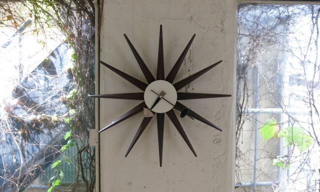サンバーストクロック ウォルナット Sunburst Clock ネルソンクロック (vitra ヴィトラ) 【送料無料】 [2]