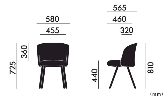 Mikado ミカド サイドチェア L50 Leather Premium F (vitra ヴィトラ)