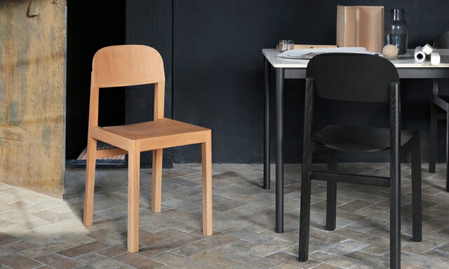 イス ワークショップチェア オーク Workshop Chair (muuto ムート) 椅子 いす ダイニングチェア ダイニング ダイニング椅子 おしゃれ アンティーク 木製 家具 ホテル カフェ 2