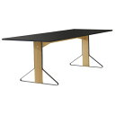カアリテーブル REB002 ブラックリノリウム Kaari Table W240×D90cm (Artek アルテック)【代引不可商品】