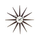 サンバーストクロック ウォルナット Sunburst Clock ネルソンクロック (vitra ヴィトラ) 【送料無料】