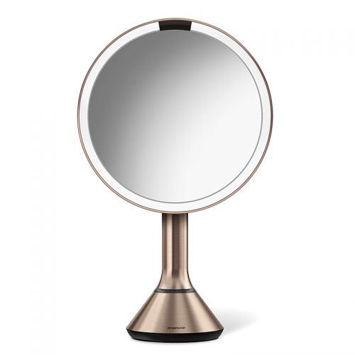 センサーミラー ブライトネス タッチコントロール ローズゴールド ST3053 拡大鏡5倍 (Simplehuman シンプルヒューマン )【正規販売店】 【送料無料】
