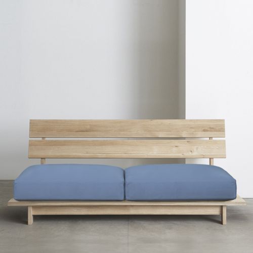 ブランドSEMPREデザイナー田村 昌紀カテゴリオリジナルソファー素材本体：ミズナラ(無塗装) クッション：高弾性発砲ウレタン チップウレタン 軟質ウレタン 樹脂綿カバー：ウルトラスエードサイズW1600×D765×H780・SH350mm...