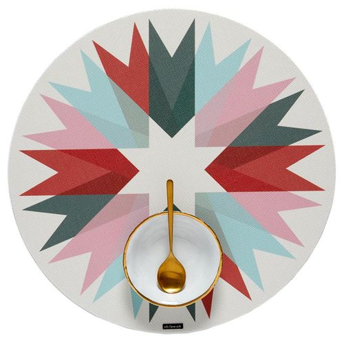 チルウィッチ ランチョンマット リボン ラウンド ジュニパー (Chilewich チルウィッチ Ribbon) 【送料..