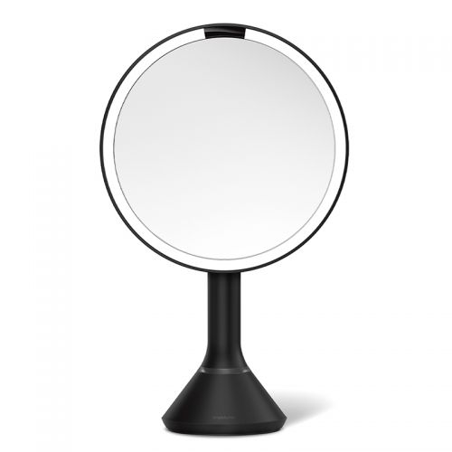 センサーミラー ブライトネス タッチコントロール ブラック ST3064 拡大鏡5倍 (Simplehuman シンプルヒューマン )【正規販売店】 【送料無料】