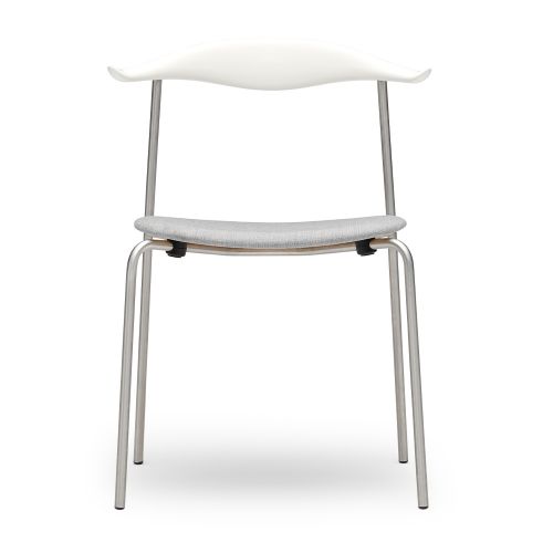 樂天商城 - CH88P チェア ビーチ材 ホワイト塗装仕上げ Canvas2124 ステンレス脚 (Carl Hansen & Son カールハンセン＆サン) 【送料無料】【代引不可商品】【P1倍】 【ポイント1倍】