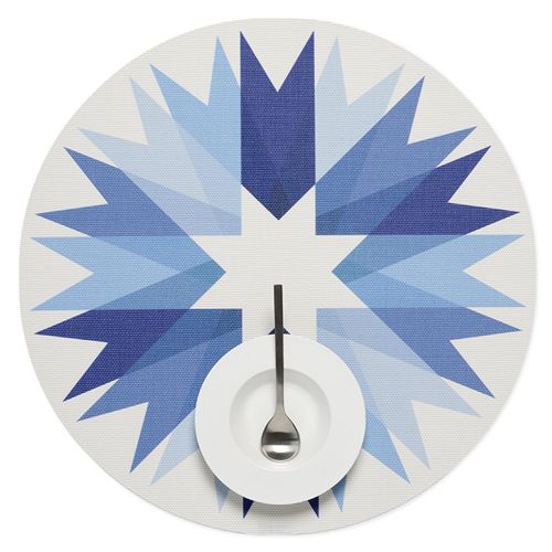 チルウィッチ ランチョンマット リボン ラウンド フロスト (Chilewich チルウィッチ Ribbon) 【送料無..