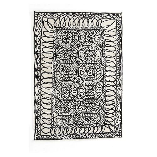 Black on White Estambul ラグマット 170×255cm イスタンブール (nanimarquina ナニマルキーナ)