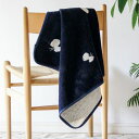 ブランケット シュニールコットン ミニブランケット 70×90cm CHOUCHO ネイビー (KLIPPAN クリッパン) 北欧 大判 コットン オーガニックコットン 吸水性 吸湿性 発散性 夏 夏用 【送料無料】【代引不可商品】