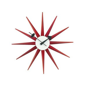 サンバーストクロック レッド Sunburst Clock ネルソンクロック (vitra ヴィトラ) 【送料無料】