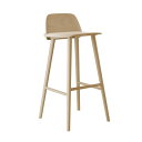 イス ナード バー イス スツール 75cm Nerd bar stool（muuto ムート） 椅子 ダイニングチェア ダイニング ダイニング椅子 おしゃれ 在宅ワーク アンティーク 木製 家具 白 ホテル