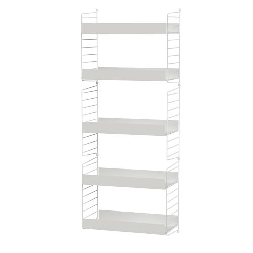 ストリング メタルシェルフ+ウォールパネル W60×D30×H150cm (String Bundles Living)【P5倍】11/26 1:59迄 【ポイ...