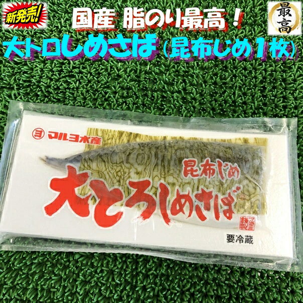 ◆大トロ 国産◆シメサバ昆布じめ1枚◆【05P03Dec16】