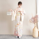 【レンタル】【訪問着 20点フルセット 薄オレンジ地にはんなり牡丹と鞠】 国産生地 女性 フリー(身長153-168cm) 花柄 絵羽 袋帯 牡丹 さくら フォーマル 緑 クリーム ピンク 橙 園遊会 七五三 結婚式 祝賀会 お宮参り 卒業式 往復送料無料