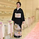 【レンタル】黒留袖レンタル フルセット 桂由美 ブランド 高級 正絹 結婚式着物 留袖 着物 黒留袖 黒留袖レンタル KOTOHOGI ことほぎ 金彩友禅 母親 親族 第一礼装 フォトウェディング 着物レンタル レンタル着物 黒留め袖 貸衣装 レンタル衣装 チャペル婚 桜 菊 牡丹