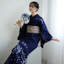 【utatane 京鹿の子絞り/有松染め 浴衣3点セット 紺地に流水】特選シリーズ 伝統工芸 希少 一生もの フリーサイズ 浴衣セット(ゆかた・帯・下駄)ですぐお出かけ 一度袖を通すと忘れらないガーゼのような至極の肌当たり