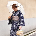 【utatane×注染工房 日本製小幅生地使用 浴衣3点セット 紺地にすすき】特選シリーズ 注染 本染め にじみ 手染め ぼかし フリーサイズ 浴衣セット(ゆかた・帯・下駄)ですぐお出かけ 日本製 国産 手縫い併用国内縫製 奈良の職人さんの手染め ブランド