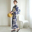 【20%OFF】【utatane×注染工房 日本製小幅生地使用 浴衣3点セット 藍色に万華鏡】特選シリーズ 注染 本染め にじみ 手染め ぼかし フリーサイズ ...
