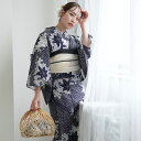 【utatane 高級変わり織 浴衣3点セット 藍色に古典紅葉】ここでしか買えない昭和初期アンティーク復刻版 フリーサイズ 浴衣セット(ゆかた・帯・下駄)ですぐお出かけ 古典柄 レトロ 上質 うたたね 国産生地 国内染色