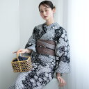 【10%OFF】【utatane 有松絞り 浴衣3点セット 黒地に花露】特選シリーズ 伝統工芸 国内縫製 手縫い併用希少 一生もの フリーサイズ 小袋帯 浴衣セ...