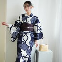 【utatane×注染工房 日本製小幅生地使用 浴衣3点セット 等間しじら 紺のかごめなでしこ染め分け】特選シリーズ 注染 本染め にじみ 手染め ぼかし フリーサイズ 浴衣セット(ゆかた・帯・下駄) 日本製 国産 手縫い併用国内縫製 奈良の職人さんの手染め