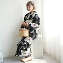 【utatane×注染工房 日本製小幅生地使用 浴衣3点セット赤坂紬 黒地に牡丹】特選シリーズ 注染 本染め にじみ 手染め ぼかし フリーサイズ 浴衣セット(ゆかた・帯・下駄)ですぐお出かけ 日本製 国産 手縫い併用国内縫製 奈良の職人さんの手染め