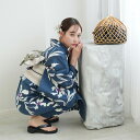【utatane×注染工房 日本製小幅生地使用 浴衣3点セット 赤坂紬 青藍に滲み紫の百合】特選シリーズ 注染 本染め にじみ 手染め ぼかし フリーサイズ 浴衣セット(ゆかた・帯・下駄)ですぐお出かけ 日本製 国産 手縫い併用国内縫製 奈良の職人さんの手染め